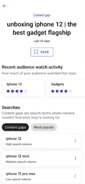 YouTube is testing new search and engagement insights for Creator Studio