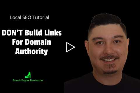 🚨 Link Building To Boost Your Site's Authority DON'T DO IT | Local SEO Tips | SEO Moneyball