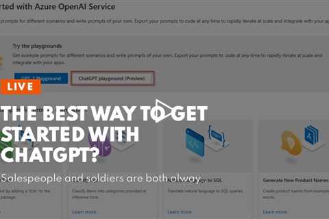 The best way to get started with ChatGPT?