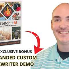 FIRESTARTER AI OTO 1 BONUS Expanded Custom Book Writer - Firestarter AI Review Bonuses Demo