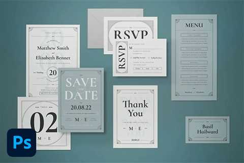 30+ Essential Wedding Stationery Templates for Photoshop – Speckyboy