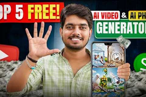 Top 5 FREE UNLIMITED AI Video Generator | ai video kaise banaye free mein |  Text-to-Video AI